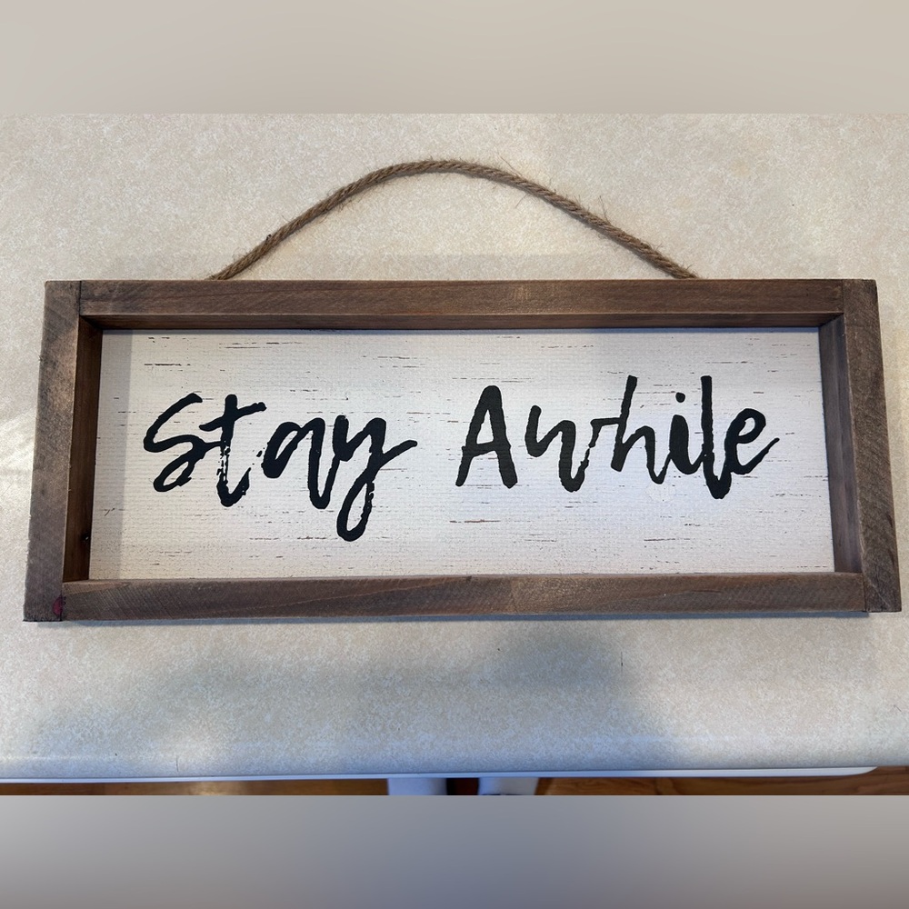 Wooden sign